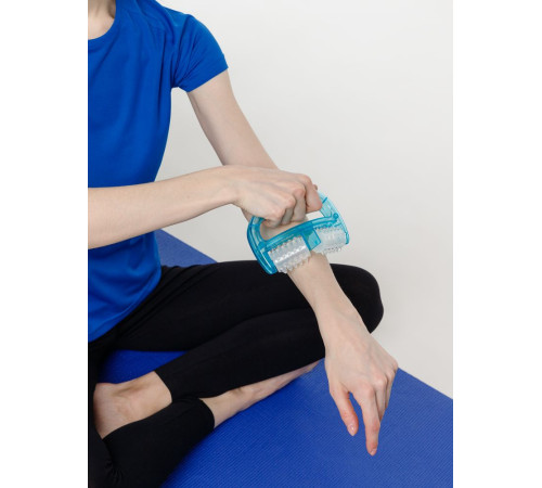 Роликовый ручной массажер Bodyrolla, синий