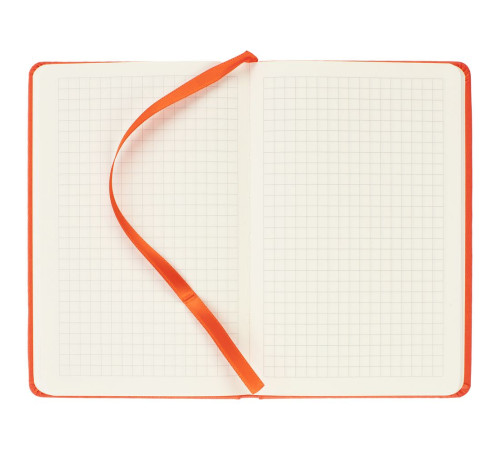 Блокнот Cluster Mini в клетку, оранжевый