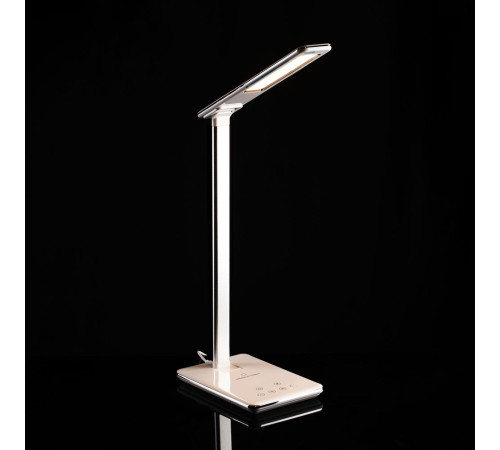 Настольная лампа с беспроводной зарядкой Power Spot, белая