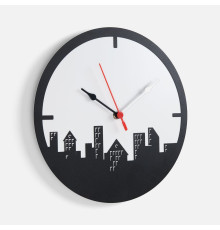 Часы «Города», черные