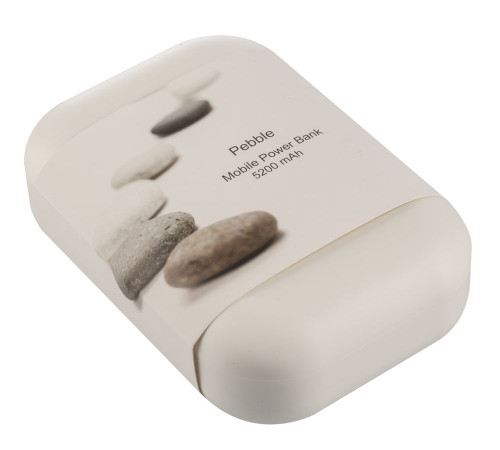 Внешний аккумулятор Pebble 5200, серо-синий