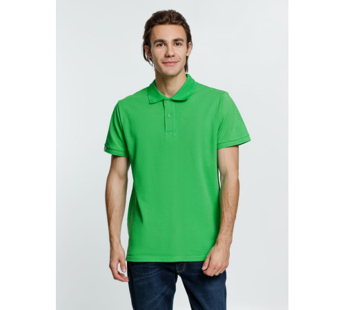 Рубашка поло мужская Virma Premium, зеленое яблоко
