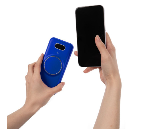 Внешний аккумулятор Omni Qi 10000 мАч, синий