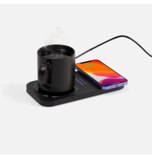Беспроводное зарядное устройство с подогревом кружки Hot Task, черное