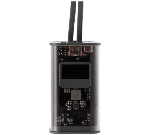 Аккумулятор с быстрой зарядкой Trellis Geek 10000 мАч, темно-серый