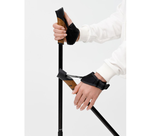 Палки для скандинавской ходьбы Trekk, черные