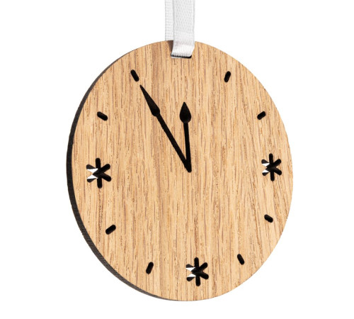 Деревянная подвеска Christmate, часы