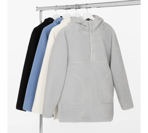 Анорак унисекс Oblako, светло-серый