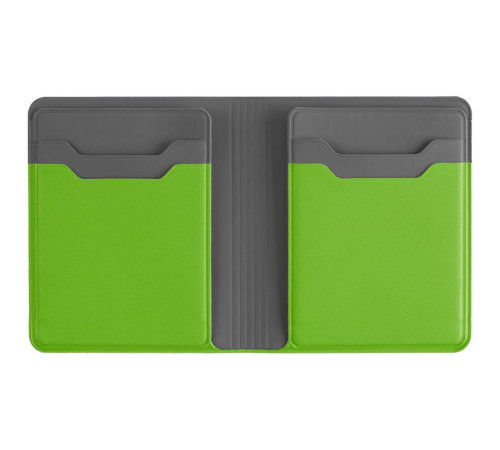 Картхолдер с отделением для купюр Dual, зеленый