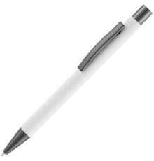 Ручка шариковая Atento Soft Touch, белая