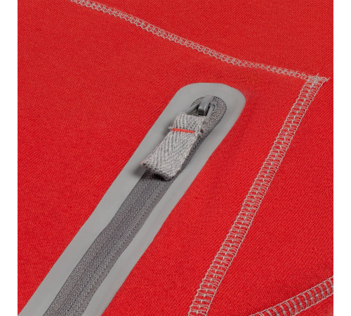 Двусторонняя толстовка Revers, серая с красным