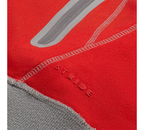 Двусторонняя толстовка Revers, серая с красным