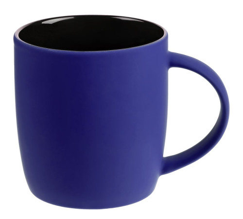 Набор Color Block: кружка и ручка, синий с черный