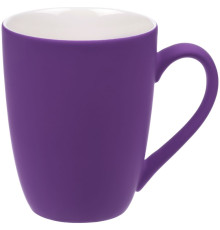 Кружка Good Morning с покрытием софт-тач, ver.2, фиолетовая
