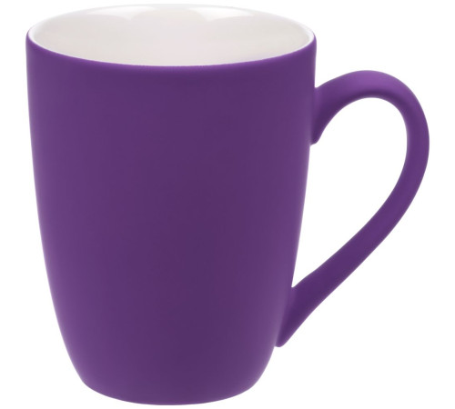 Кружка Good Morning с покрытием софт-тач, ver.2, фиолетовая