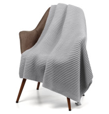 Плед Quill, светло-серый