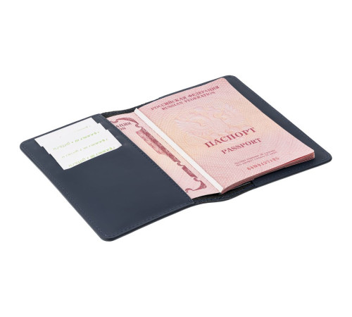 Обложка для паспорта Alaska, синяя