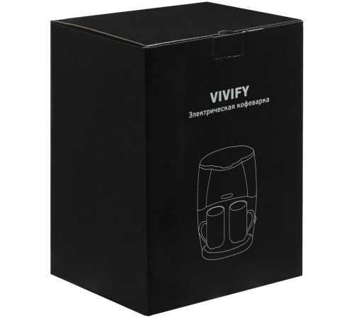 Электрическая кофеварка Vivify, черная