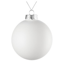 Елочный шар Finery Matt, 10 см, матовый белый