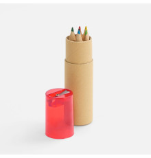 Набор карандашей Pencilvania Office с точилкой, красный