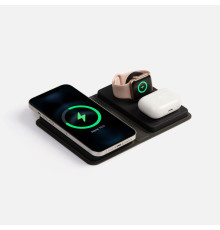 Внешний аккумулятор с беспроводной зарядкой reCover, черный