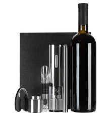Винный набор Wine Diesel, серебристый