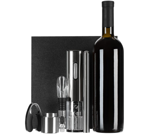 Винный набор Wine Diesel, серебристый