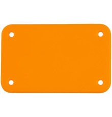 Лейбл из ПВХ Kreta, S, оранжевый неон