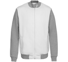 Бомбер College, молочно-белый