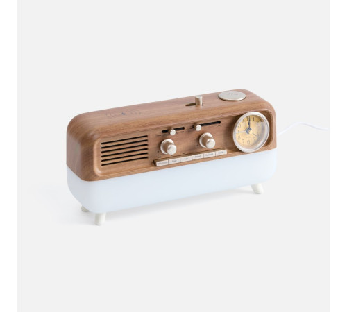 Bluetooth-колонка с беспроводной зарядкой, часами и подсветкой Multiverse, ver.2