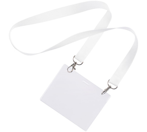 Карман для бейджа Lucid, горизонтальный, из фактурного ПВХ