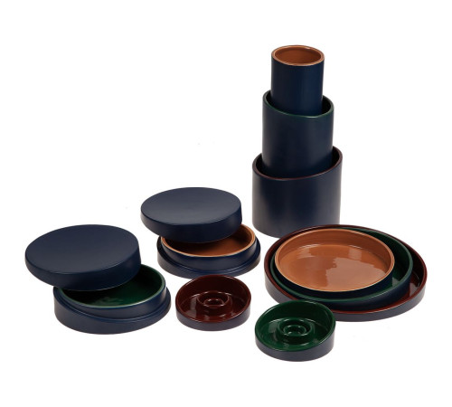 Набор подсвечников Form Fluid, зеленый