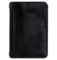 Автобумажник Arrival, черный с синим