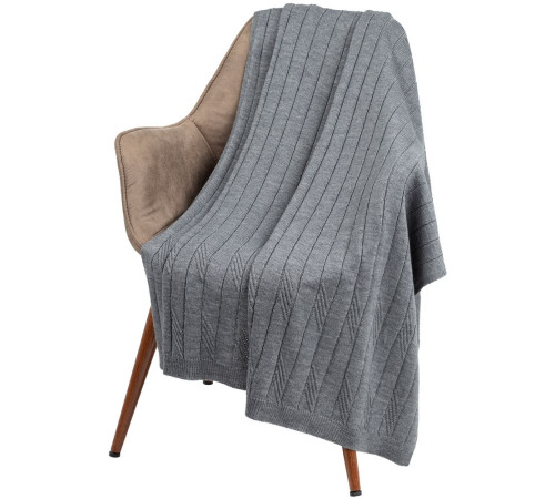 Плед Pluma, темно-серый (графит)