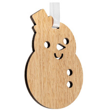 Деревянная подвеска Christmate, снеговик