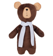 Мягкая игрушка Beastie Toys, мишка с белым шарфом