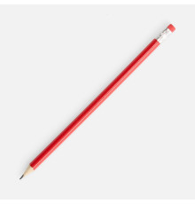 Карандаш простой Triangle с ластиком, красный