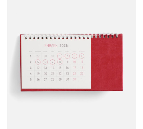 Календарь настольный Brand, красный