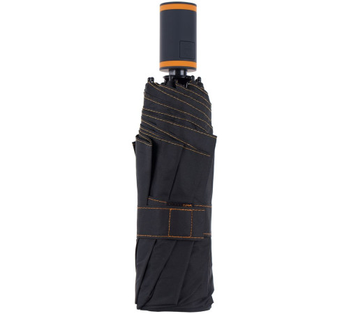 Зонт складной AOC Mini с цветными спицами, оранжевый