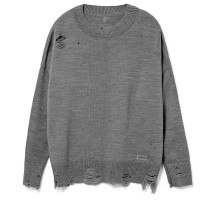 Джемпер оверсайз унисекс Grunge в сумке, серый