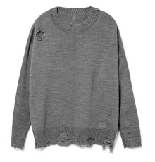 Джемпер оверсайз унисекс Grunge в сумке, серый