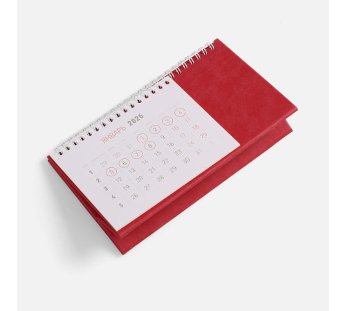Календарь настольный Brand, красный