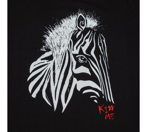 Толстовка женская «Арт-рокстар. Kiss Me», черная