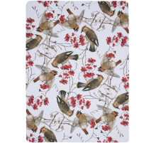 Флисовый плед Winter Bird