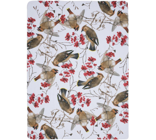 Флисовый плед Winter Bird