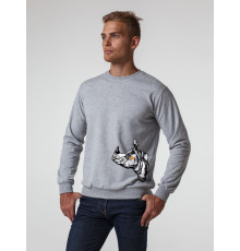 Толстовка NosoRock, серый меланж