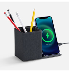 Складной органайзер с беспроводной зарядкой Midstream ver.2, серый