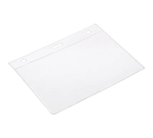 Карман для бейджа Lucid, горизонтальный, из фактурного ПВХ