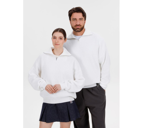 Джемпер Siluetti Birne, молочно-белый
