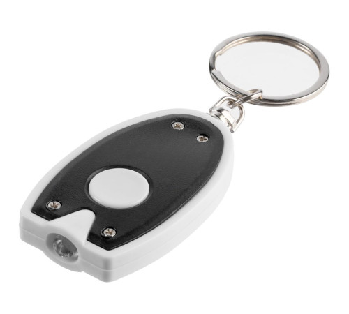 Брелок-фонарик Vivid, ver.2, черный с белым